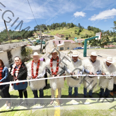 construcción del camino San Antonio Las Rosas