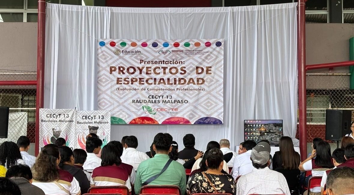 Estudiantes del CECyT 13 Raudales Malpaso demuestran competencias profesionales