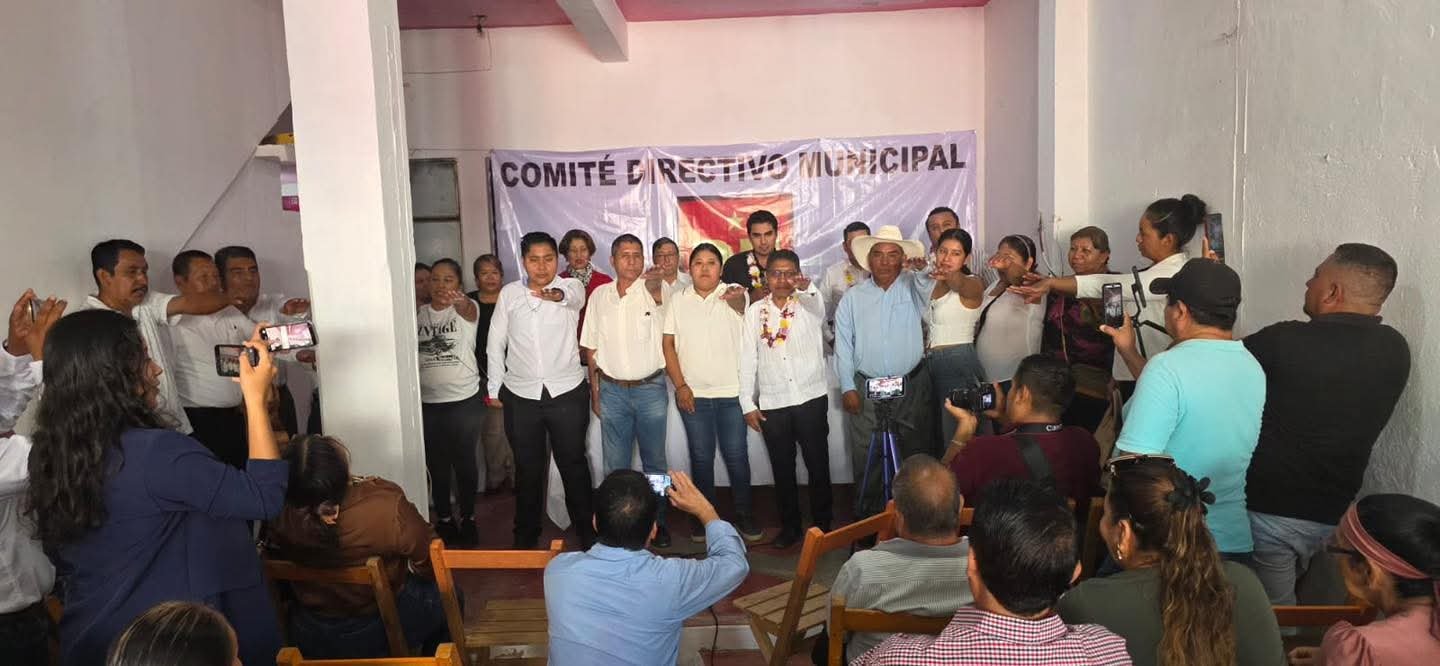 El líder estatal del PT toma protesta al comité municipal petista en Frontera Comalapa y inauguran las nuevas oficinas en región fronteriza