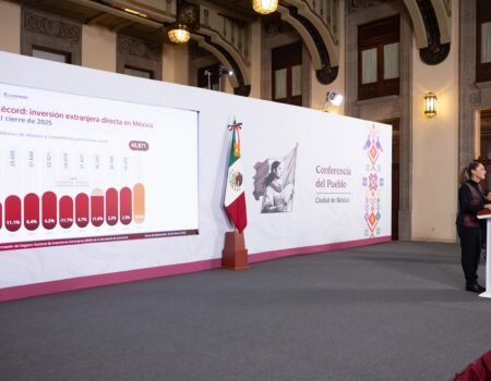 Llegada de 98.2 millones de visitantes internacionales a Mexico en 2025 es resultado de la grandeza cultural y la transformacion del pais Presidenta Claudia Sheinbaum00004