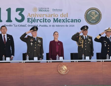 Nuestras fuerzas armadas son garantia de que Mexico decidira su destino con independencia Presidenta Claudia Sheinbaum en 113 Aniversario del Ejercito Mexicano00007