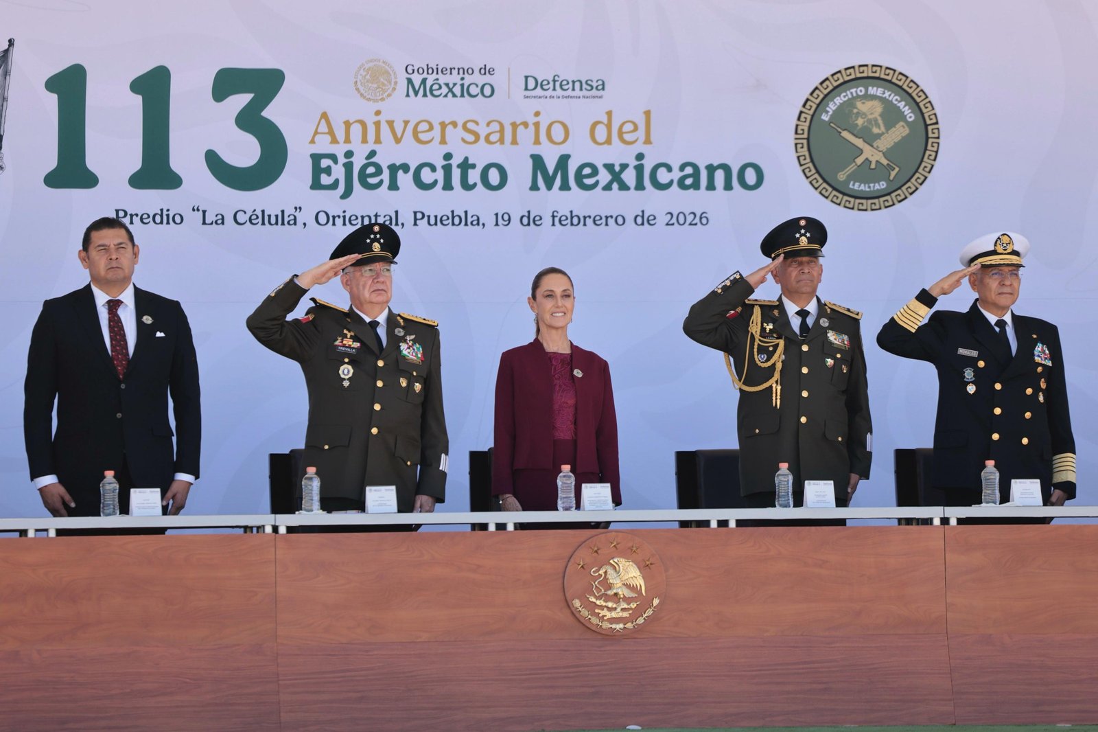 Nuestras fuerzas armadas son garantia de que Mexico decidira su destino con independencia Presidenta Claudia Sheinbaum en 113 Aniversario del Ejercito