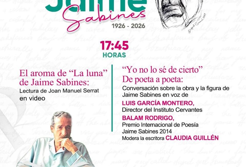 Coneculta conmemorará el centenario del natalicio del poeta Jaime Sabines Gutiérrez FOTOS CONECULTA00002