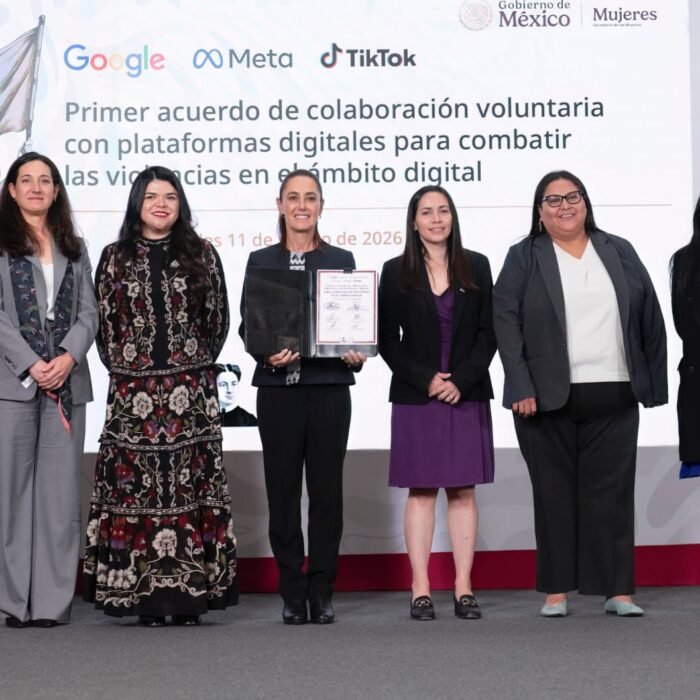 Gobierno de Mexico firma primer acuerdo de colaboracion voluntaria con Google Meta y Tiktok para combatir violencia digital contra las mujeres00001