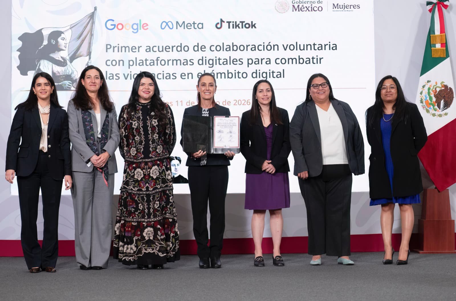 Gobierno de Mexico firma primer acuerdo de colaboracion voluntaria con Google Meta y Tiktok para combatir violencia digital contra las mujeres00001