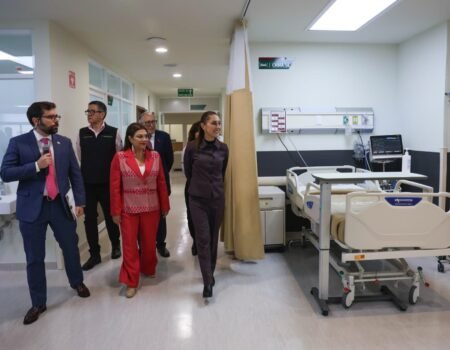 Presidenta Claudia Sheinbaum inaugura Hospital Oncologico para la Mujer de la CDMX del IMSS Bienestar que atendera a 500 mil mujeres al ano00005