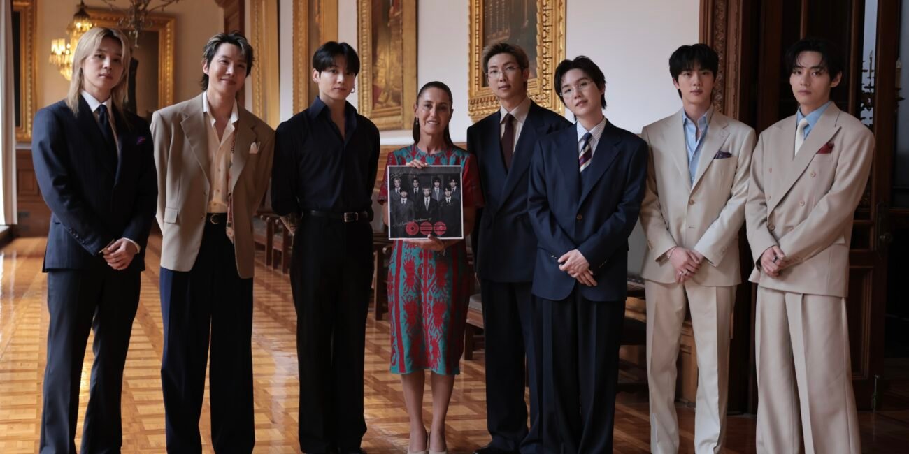 La musica y los valores unen a Mexico y Corea del Sur Presidenta Claudia Sheinbaum recibe a BTS en Palacio Nacional00001