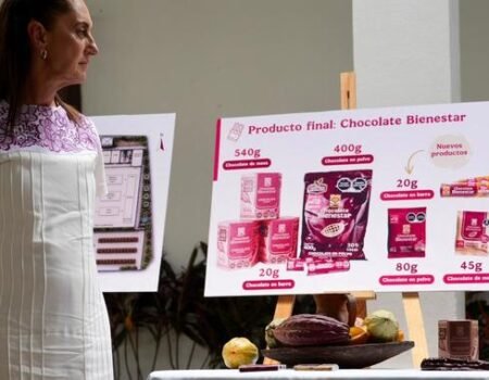 Presidenta anuncia proyecto Precio justo para el cacao de Tabasco impulsara produccion y exportacion de Chocolate Bienestar