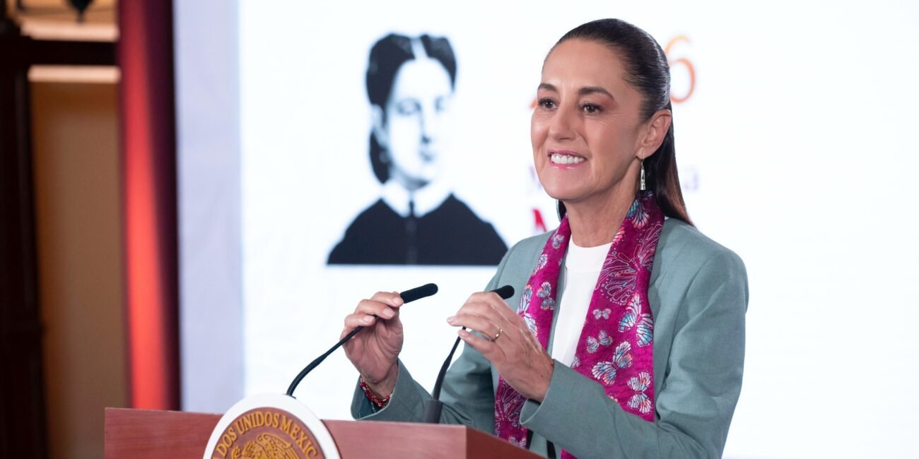 Gracias a la estrategia y a la honestidad hay reduccion de 46 en homicidios dolosos de septiembre de 2024 a mayo de 2026 representa 39 homicidios menos Presidenta Claudia Sheinbaum00003