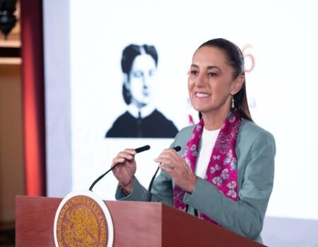 Gracias a la estrategia y a la honestidad hay reduccion de 46 en homicidios dolosos de septiembre de 2024 a mayo de 2026 representa 39 homicidios menos Presidenta Claudia Sheinbaum00003
