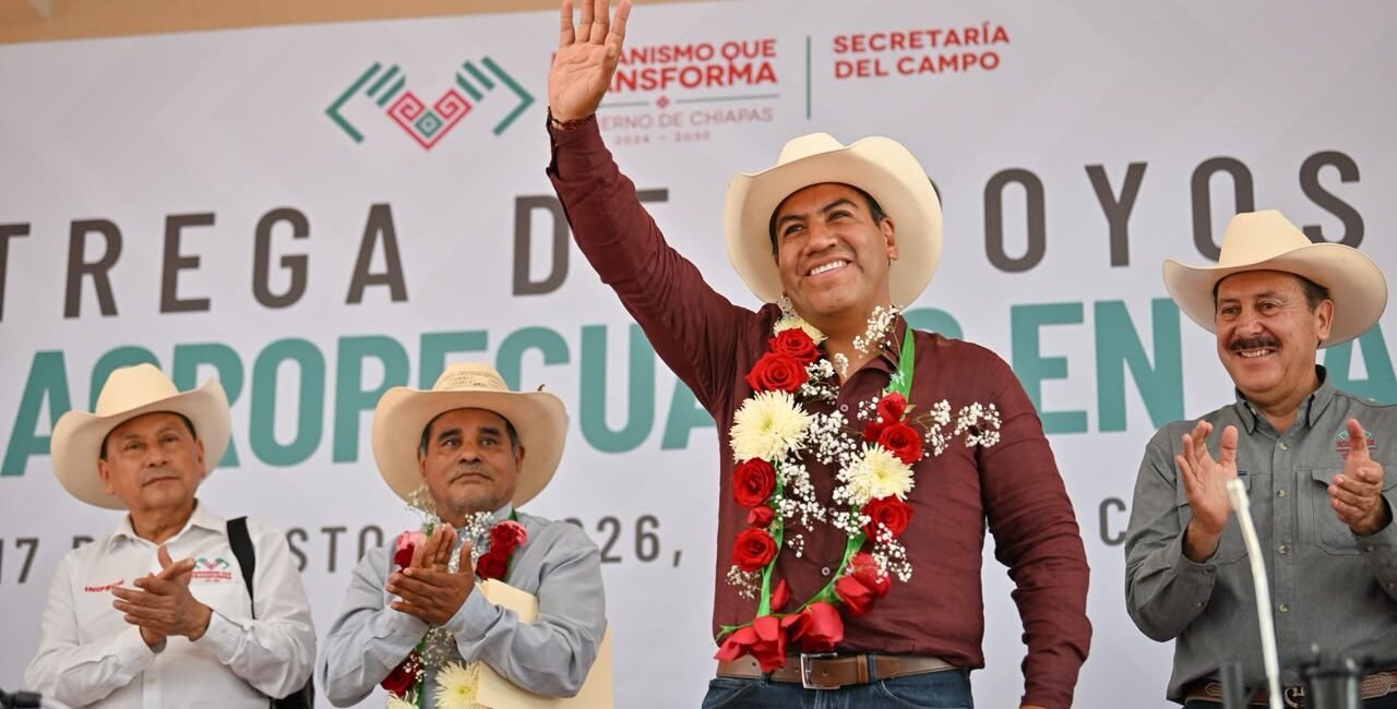 Eduardo Ramírez lleva obras de infraestructura y apoyos productivos a Ixtacomitán, Ixhuatán y Tapalapa