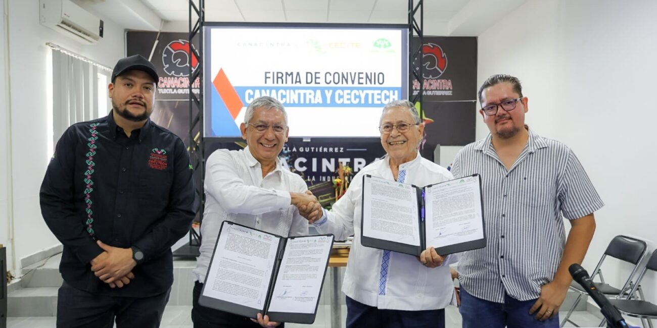 Cecytech y Canacintra unen talento, innovación y sector productivo en favor de las juventudes