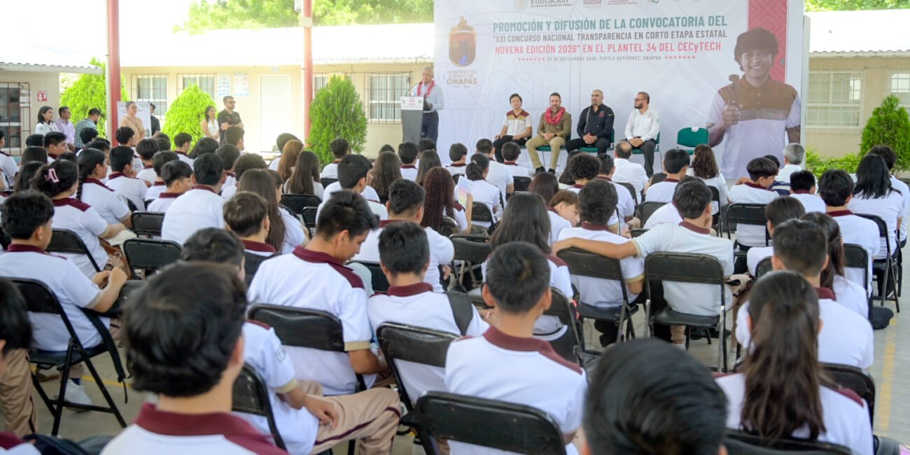 Cecytech y Secretaría Anticorrupción impulsan participación juvenil en Transparencia en Corto 2026