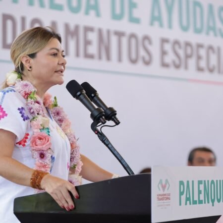 Sofía Espinoza Abarca encabeza Jornada Estatal DIF en Palenque