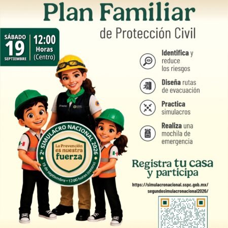 Secretaría de Protección Civil Chiapas convoca este sábado al Segundo Simulacro Nacional 2026
