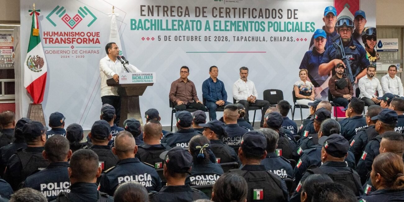 Avanza la profesionalización de los cuerpos seguridad de Chiapas