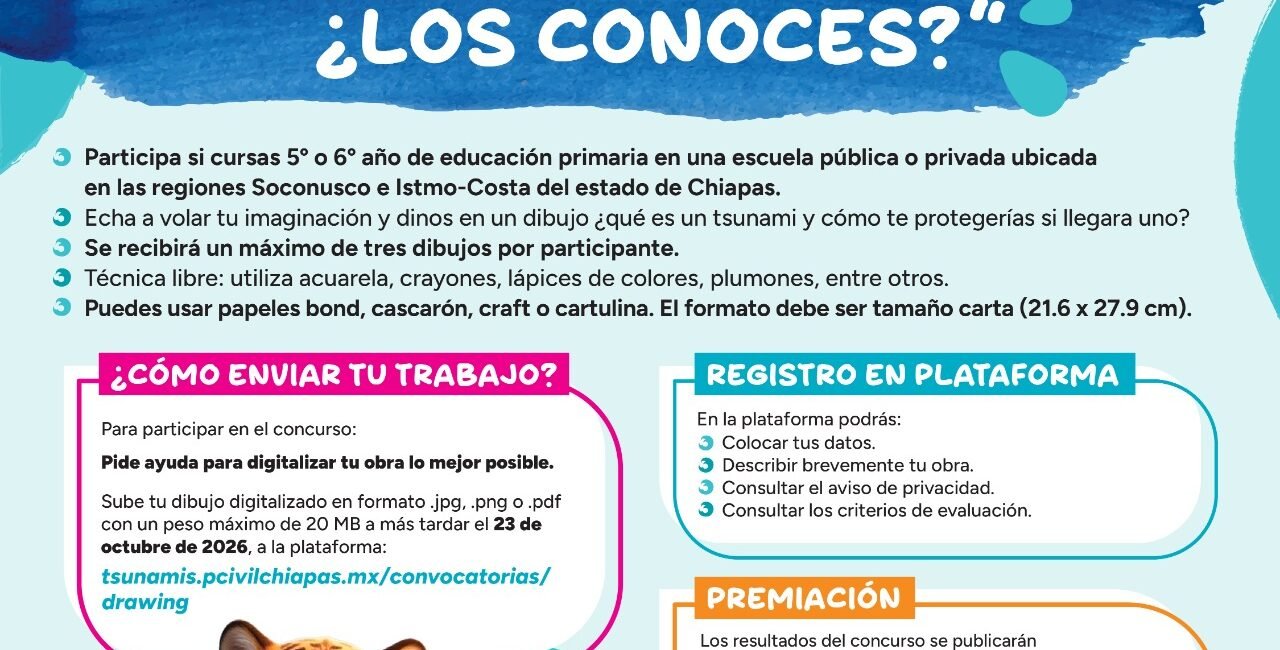 Protección Civil de Chiapas fortalece la cultura de prevención ante tsunamis