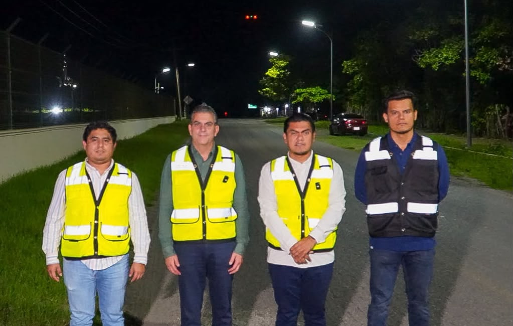 Se ilumina la zona baja de Tapachula